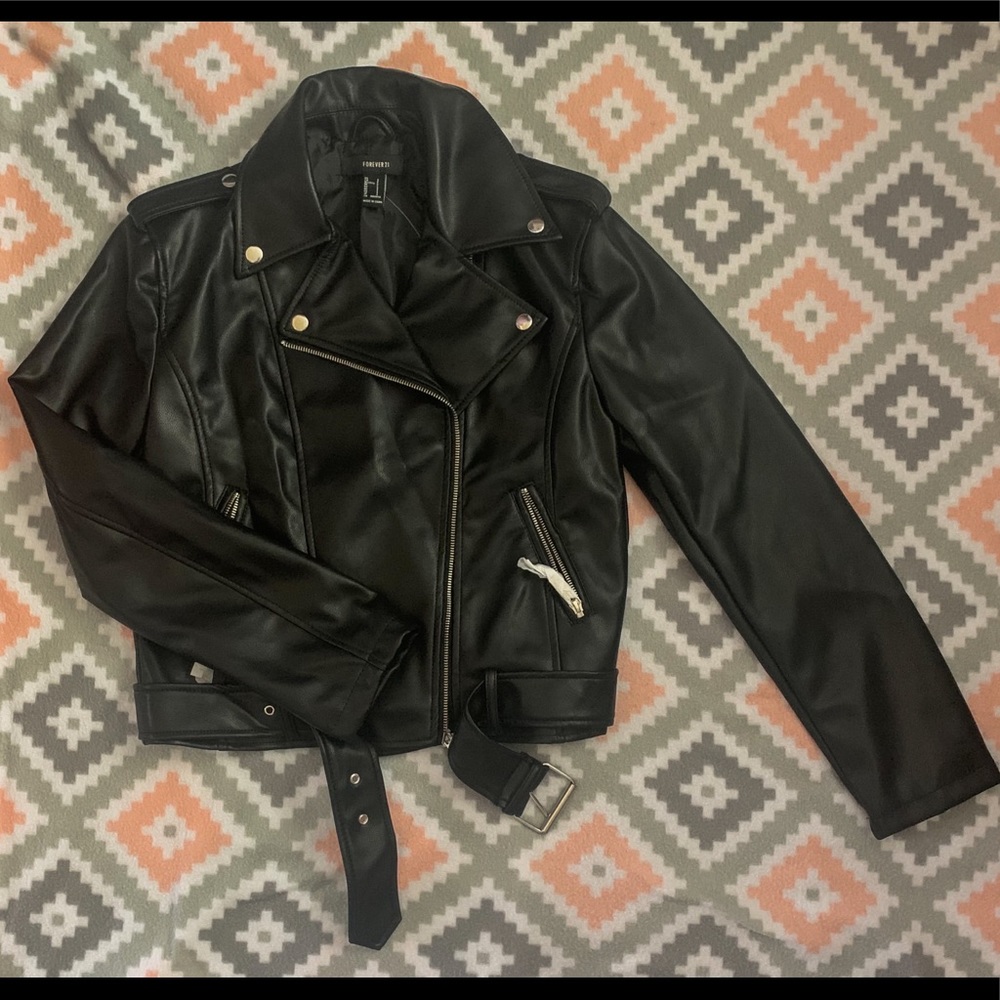 F21 leather jacket